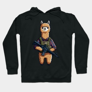 Tactical Alpaca Adventure Tee: Where Whimsy Meets Command Hoodie